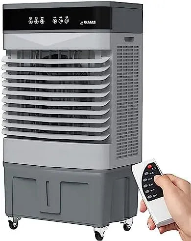 Ventilatore, 66 L, portatile, esterno, ruote di trasporto, industriale, 3 velocità, oscillante a 120° con 3 velocità