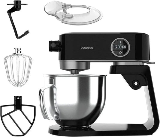 Cecotec motore, 5,2 L, 800 W, acciaio inox, nero, alluminio