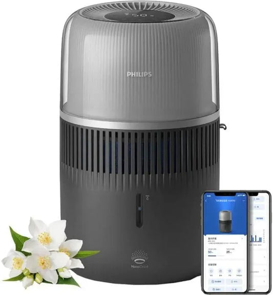 Philips HU5710/03 Umidificatore, 4,5 L, 3 velocità, pannello IPS, grigio
