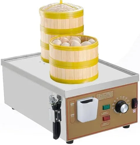 2Holes Ideale per ristoranti e Servizi, per Vaporiera elettrica Professionale con Protezione Contro Il Funzionamento a Secco, Temperatura Regolabile