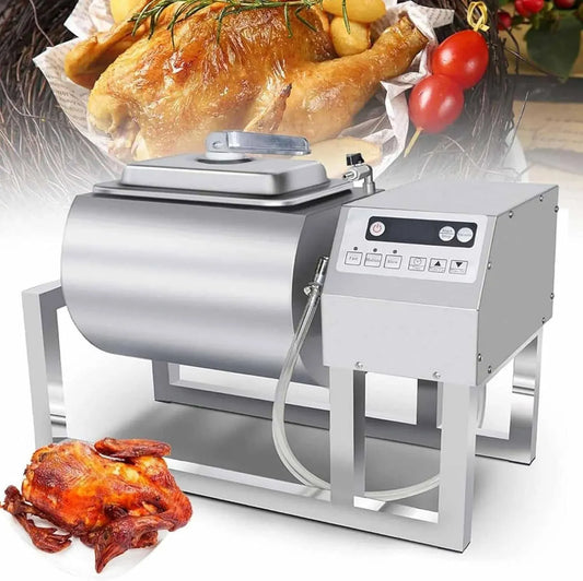 rotazione bidirezionale, Marinatore sottovuoto per carne e verdure, capacità 16,3 kg, marinatura in 15 minuti, controllo a 3 velocità per la