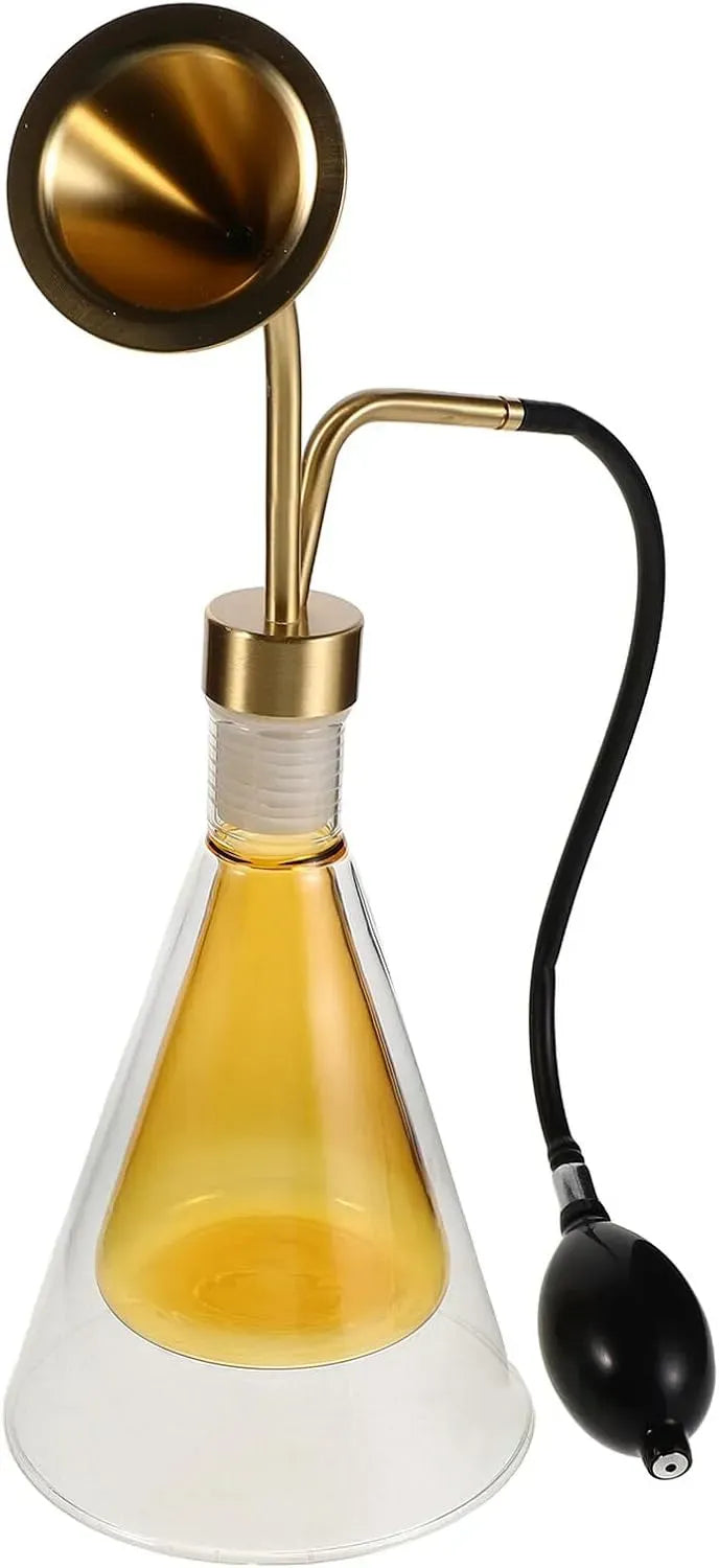 Diffusore, Pompa, portatile, vetro, per Profumare Aromi in Vetro e Ottone Flacone Espositivo