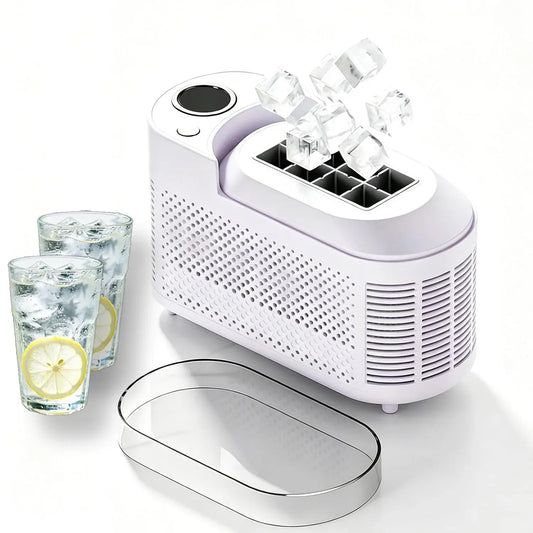 Macchina del ghiaccio, 12 V, portatile, crea 8 cubi in 15-20 minuti per ufficio