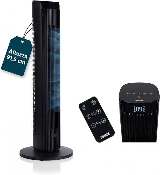 Princess Ventilatore, 91,5 cm, 40 W, 12 velocità, 352370, 4 modalità