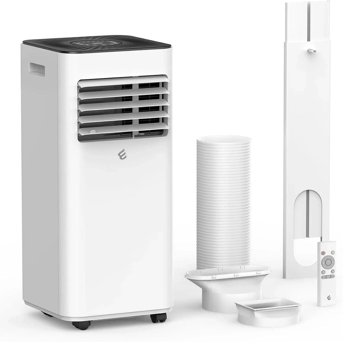 3-in-1 Condizionatori aria portatili da 10, ft con deumidificazione/circolazione dell'aria/timer e kit finestra, 000 BTU, AC portatile con telecomando